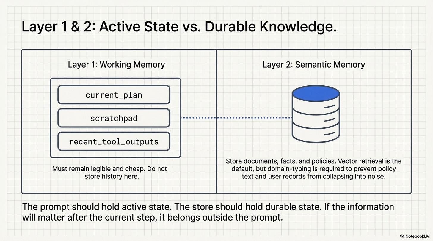 Slide 5: Active state versus durable knowledge