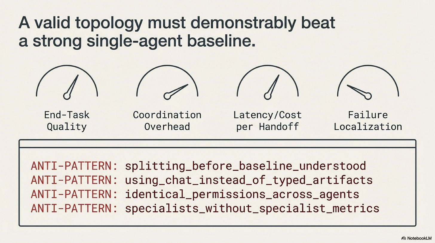 Slide 13: Evaluate against the single-agent baseline
