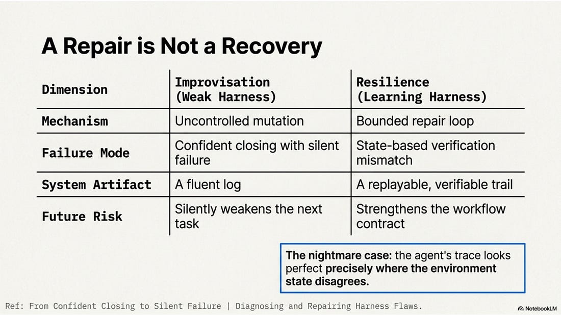 Slide listing separate gates for evidence, review, media, platform writes, and distribution.