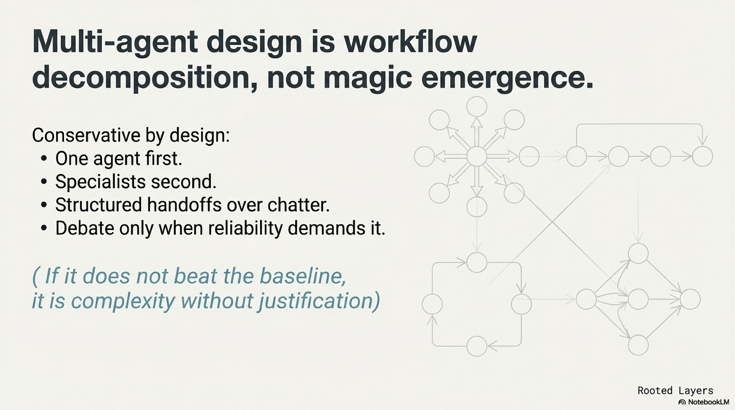 Slide 14: Multi-agent is workflow decomposition