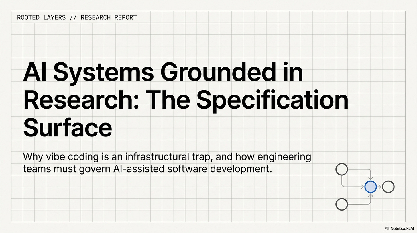 The specification surface as a governed AI systems artifact The specification surface as a governed AI systems artifact