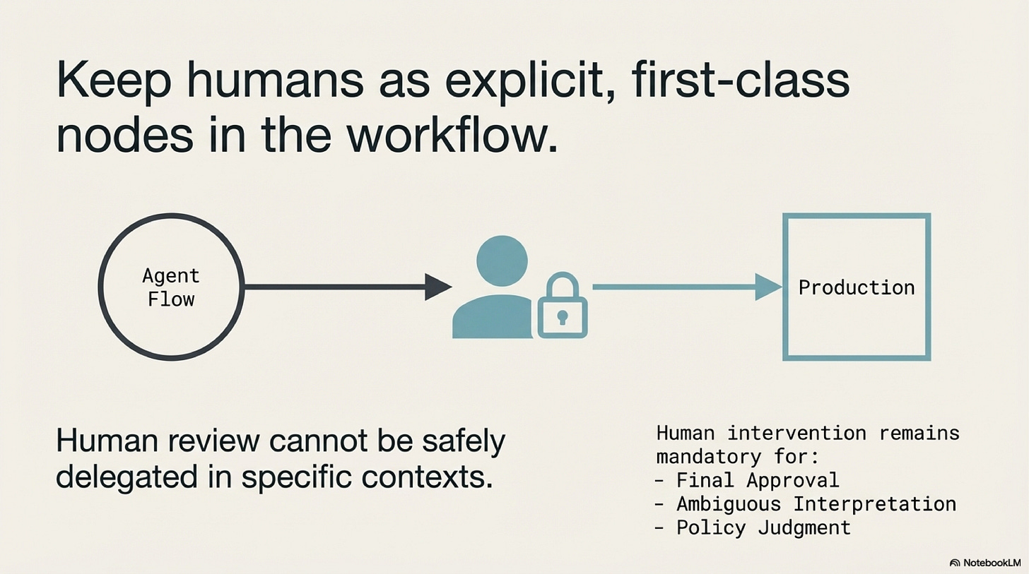 Slide 10: Humans remain first-class nodes