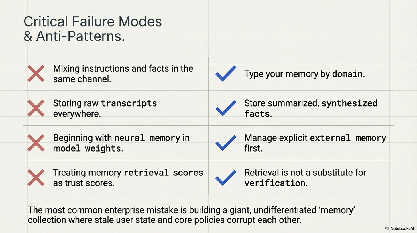 Slide 13: Failure modes and anti-patterns
