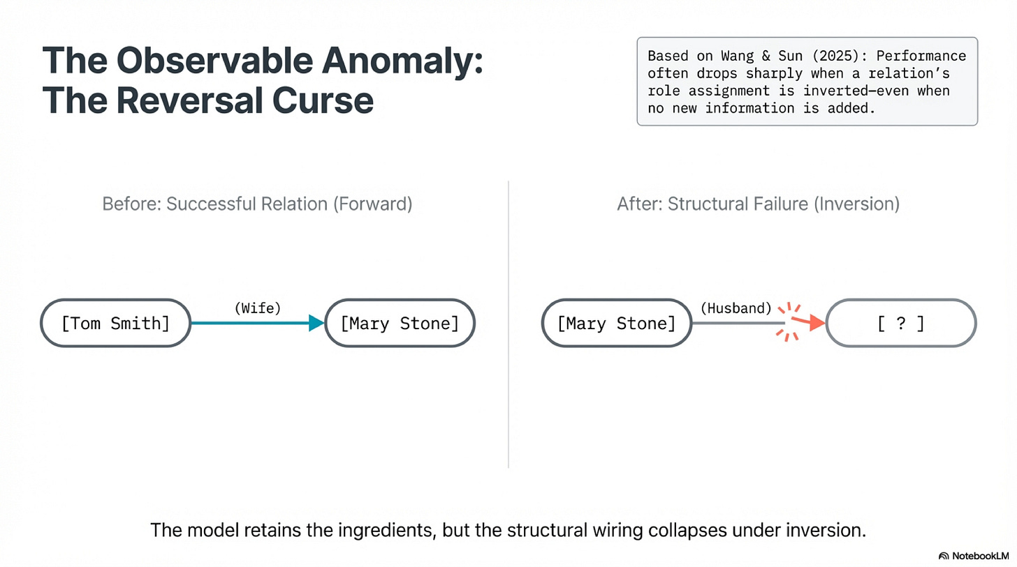 Relation reversal anomaly Relation reversal anomaly
